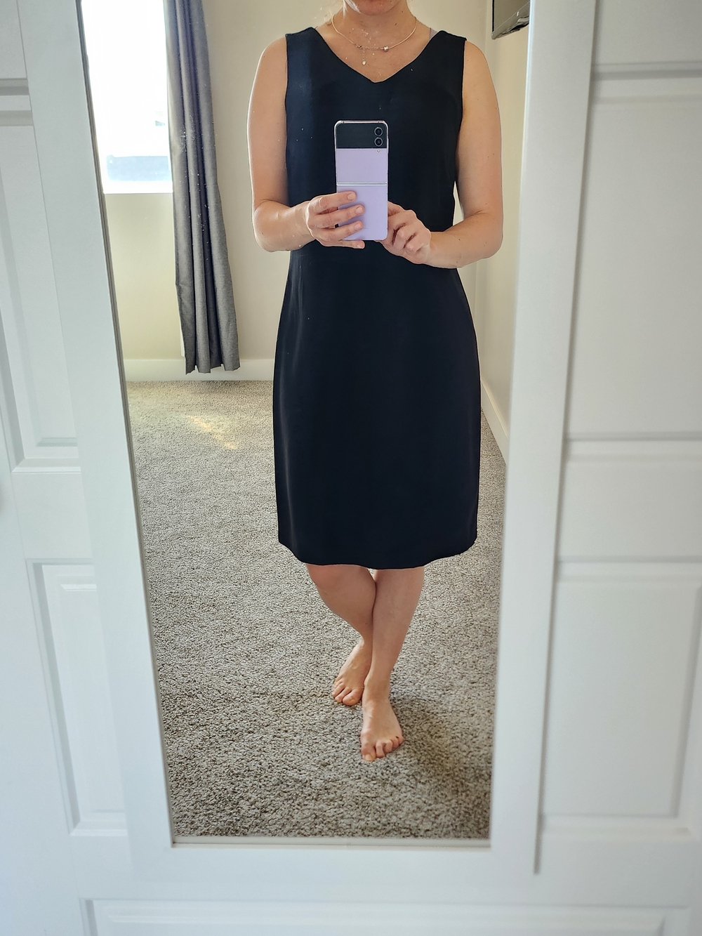 Vintage Danny & Nicole Black V-Neck Sleeveless Midi Dress with a Jacket